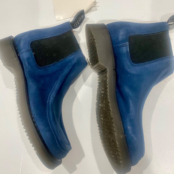 Ladies George Cox Vintage Navy Blue Chelsea  Boot Sz US 7 - Picture 4 of 10